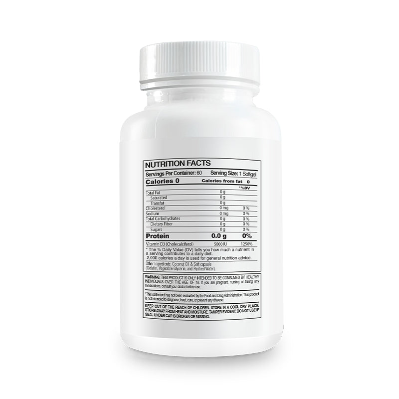 Vitamin D3 5000 IU + Aceite de Coco
